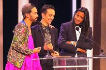 Ricardo Raposo com Miguel Raposo e João Soares