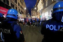 Protesto em Roma contra 