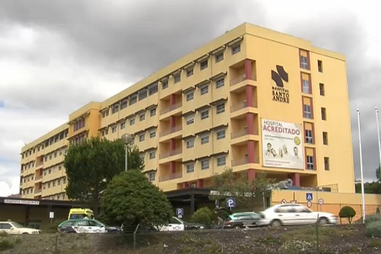 Ferido deu entrada no Hospital de Leiria