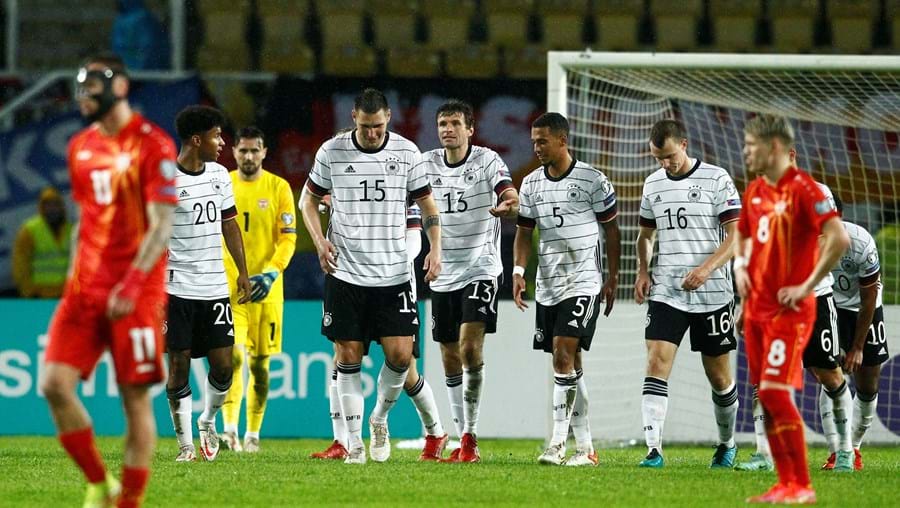 Alemanha é a primeira seleção a qualificar-se para o Campeonato do Mundo de futebol de 2022, após ganhar o jogo frente à Macedónia do Norte