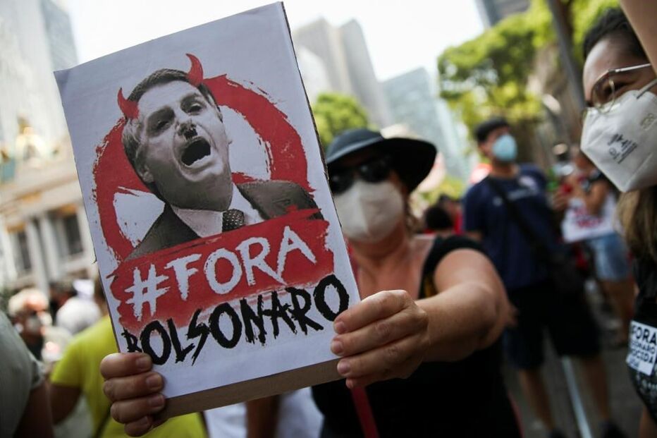 Protesto, Jair Bolsonaro, presidente, Brasil, rio de janeiro
