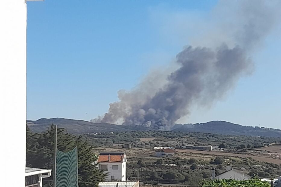 Quatro meios aéreos combatem chamas em Almargem do Bispo, em Sintra