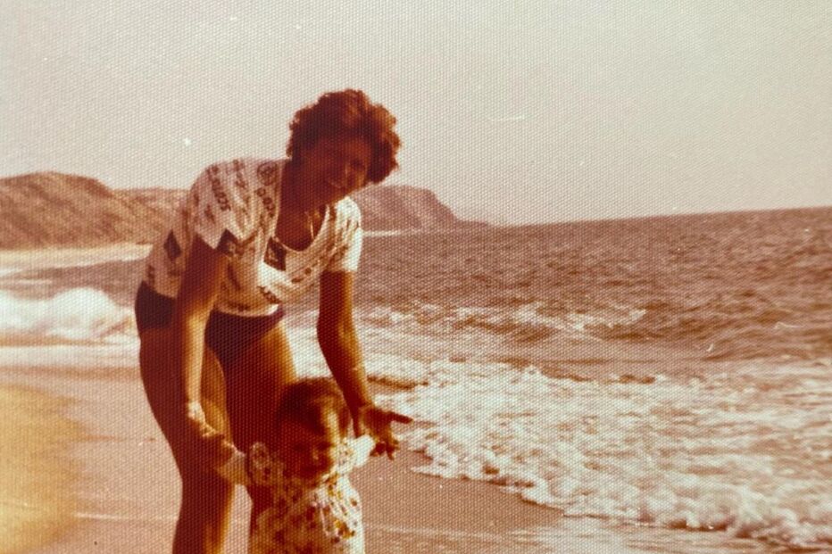 Tânia Ribas de Oliveira com a avó