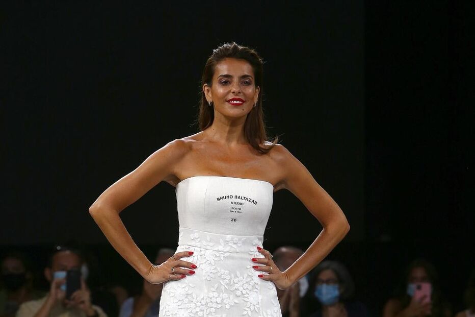 Catarina Furtado na passerelle da Moda Lisboa
