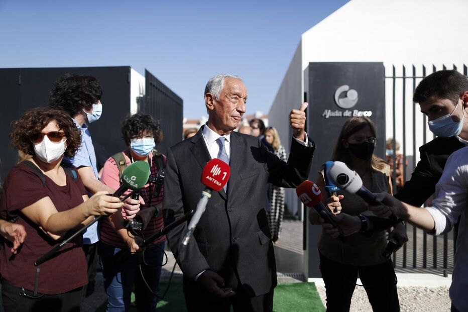 Marcelo Rebelo de Sousa na inauguração da Associação Ajuda de Berço