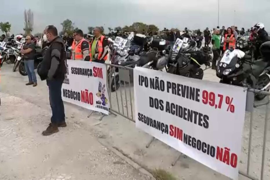 Motociclistas manifestam-se em Lisboa contra inspeções 