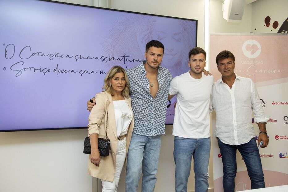 Fernanda Antunes, Mickael, David e Tony Carreira criaram a Associação Sara Carreira para homenagear Sara