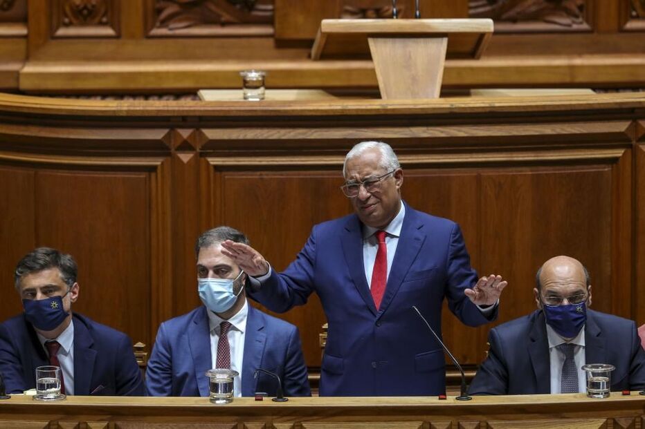 António Costa durante o debate do OE