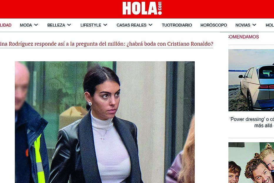 Site da revista ‘Hola’ mostra imagens recentes de Georgina em Manchester 