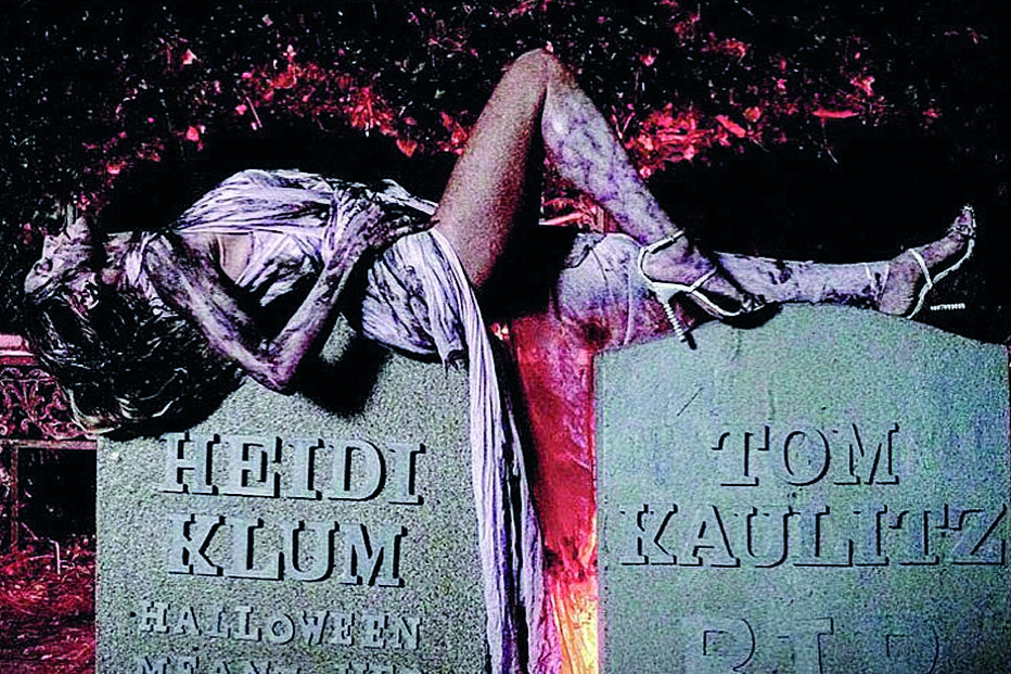 Heidi Klum vestiu-se a rigor numa festa temática 