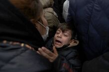 Migrantes na fronteira bielo-polonesa na tentativa de cruzá-la na região de Grodno