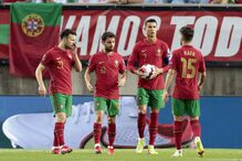 Diogo Jota, Bernardo Silva e CR7