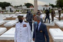 Chefe do Estado-Maior-General das Forças Armadas presta homenagem a militares portugueses sepultados na Guiné-Bissau