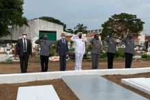 Chefe do Estado-Maior-General das Forças Armadas presta homenagem a militares portugueses sepultados na Guiné-Bissau