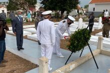 Chefe do Estado-Maior-General das Forças Armadas presta homenagem a militares portugueses sepultados na Guiné-Bissau
