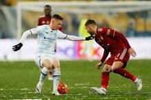 Jogo com neve, em Kiev