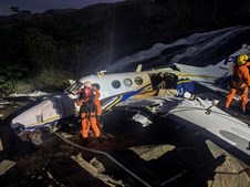 As imagens do acidente de avião onde Marília Mendonça morreu