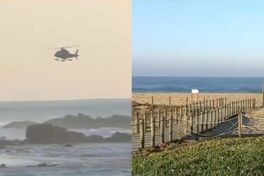 Retomadas buscas para encontrar praticante de parapente que caiu no mar em Gaia