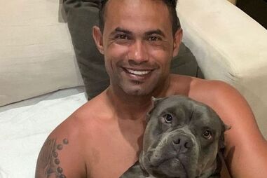 Bruno publicou foto com pit bull