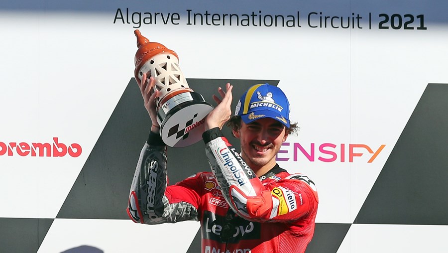 Francesco Bagnaia foi o grande vencedor do Grande Prémio do Algarve