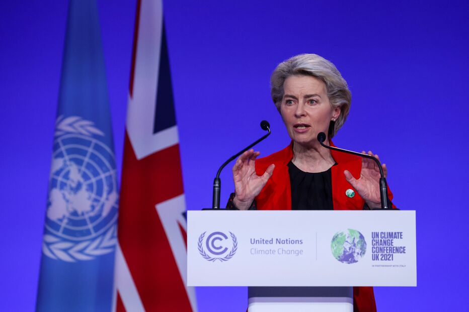Presidente da Comissão Europeia, Ursula von der Leyen, COP26, Glasgow, Escócia, ONU, UE