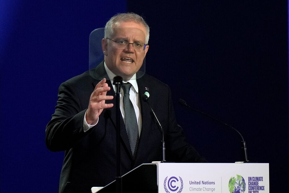 Primeiro-ministro, Austrália, Scott Morrison, COP26, Glasgow, Escócia