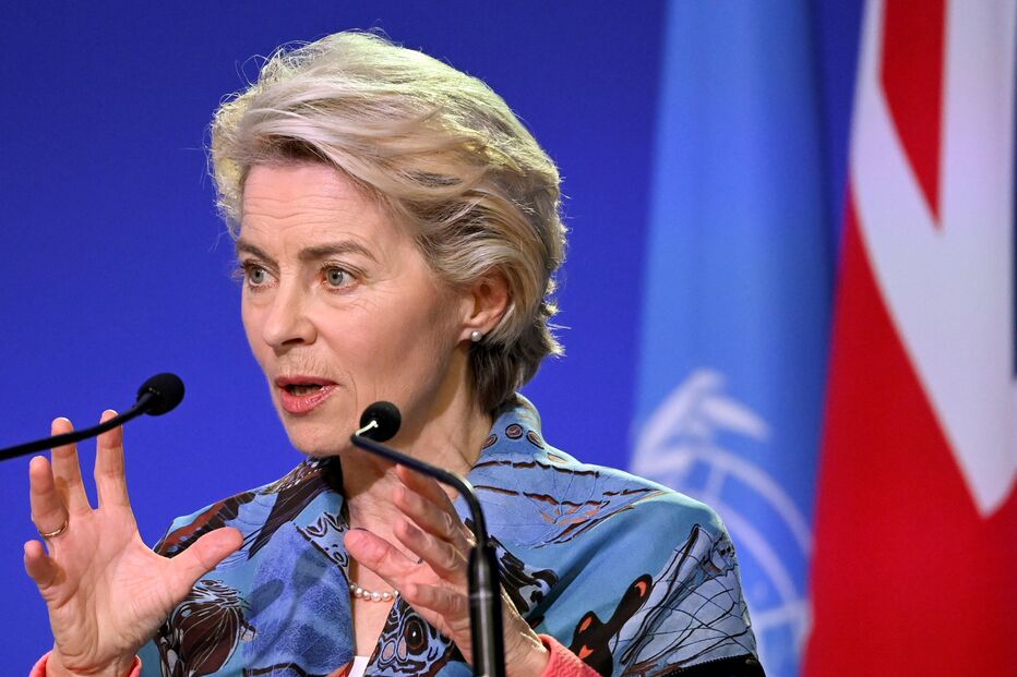 Presidente da Comissão Europeia, Ursula von der Leyen, COP26, Glasgow, Escócia, clima, ONU