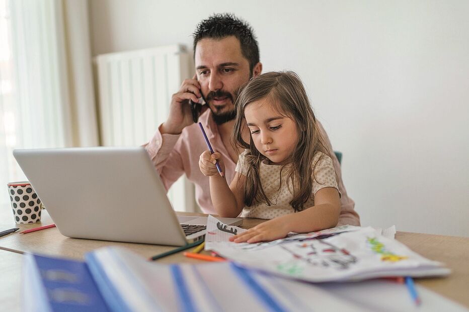 teletrabalho, famílias