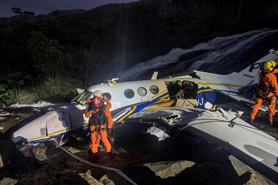 As imagens do acidente de avião onde Marília Mendonça morreu
