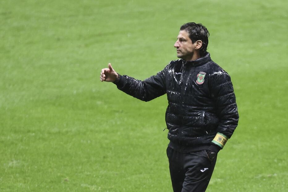 O treinador do Paços de Ferreira, Jorge Simão