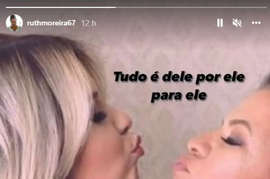 A 'storie' de Ruth Moreira no Instagram