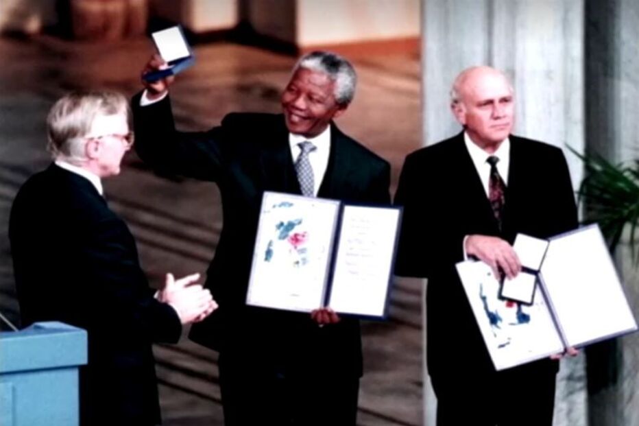 De Klerk e Nelson Mandela