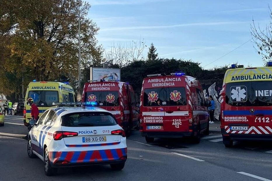 Cinco feridos em acidente na Circunvalação, em Matosinhos