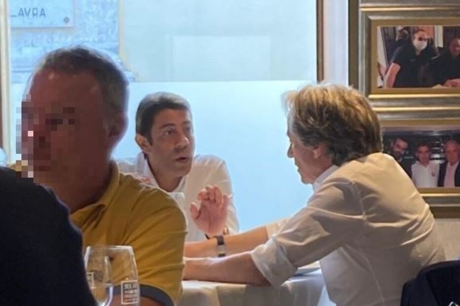 Jorge Jesus e Rui Costa almoçam juntos em Lisboa