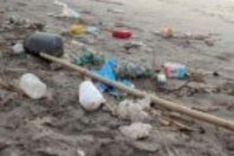 Lixo na praia