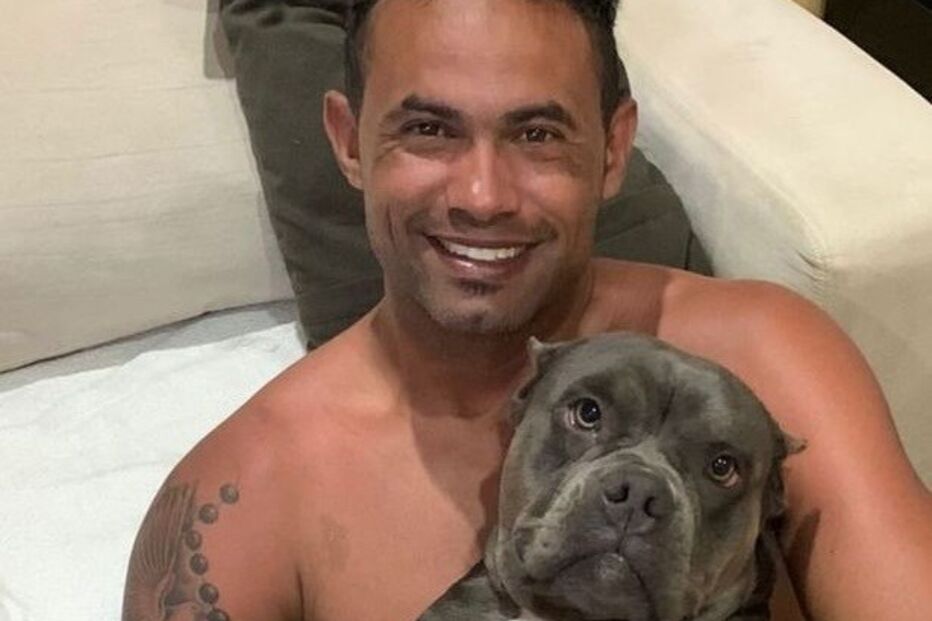 Bruno publicou foto com pit bull