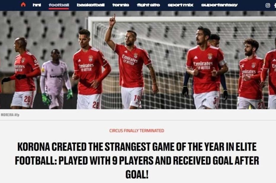 imprensa internacional sobre jogo entre Belenenses SAD-Benfica