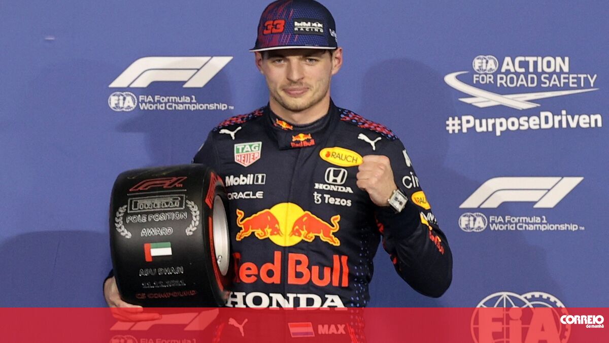 Formula 1 driver Max Verstappen takes pole position at home