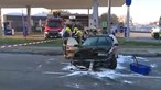 Sete feridos em violenta colisão com três carros na estrada da Circunvalação no Porto