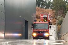 Incêndio deflagrou numa fábrica de derivados de madeira em Santa Maria da Feira