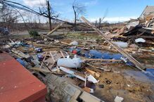 Casa da família ficou destruída 