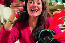 Sofia Ribeiro fez um brinde com os fãs