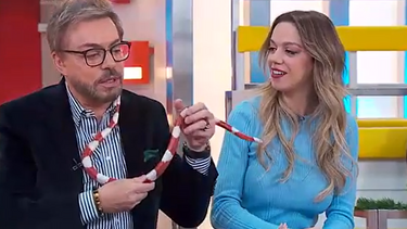 Teresa Silva trouxe a cobra 'Palhinha' ao Manhã CM  