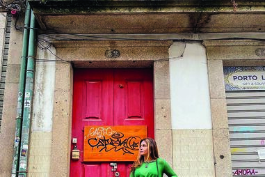 Giovanna numa foto tirada no norte do País	