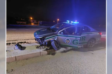 Dois militares da GNR feridos em colisão no IC2 em Alcobaça