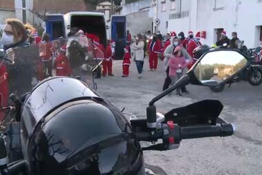 'Pais Natais' motards espalham o espírito natalício no concelho de Góis