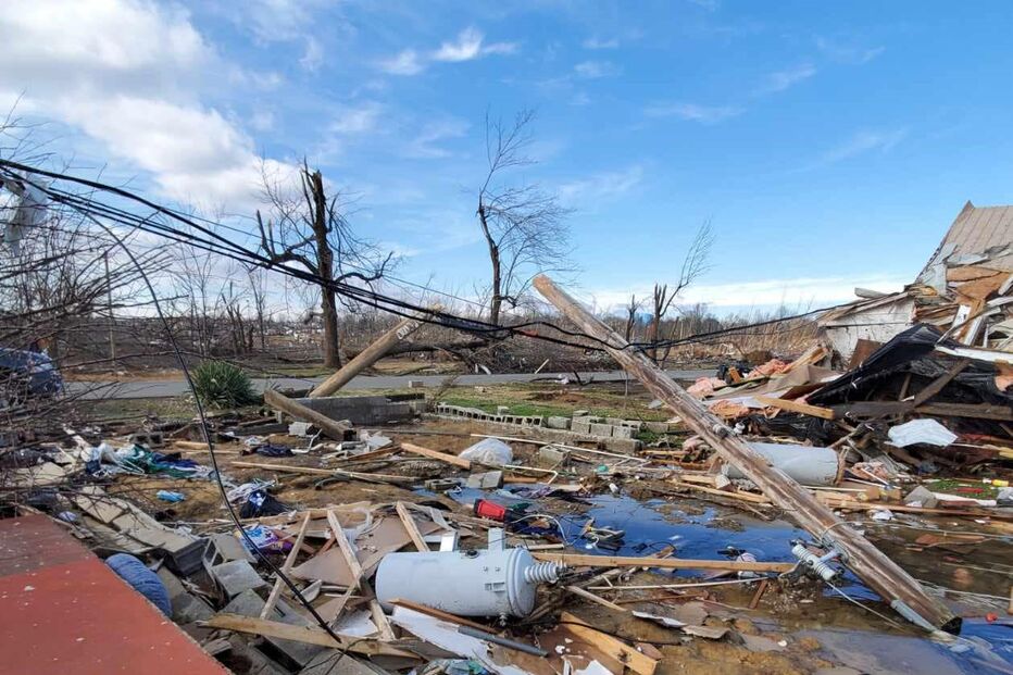 Casa da família ficou destruída 
