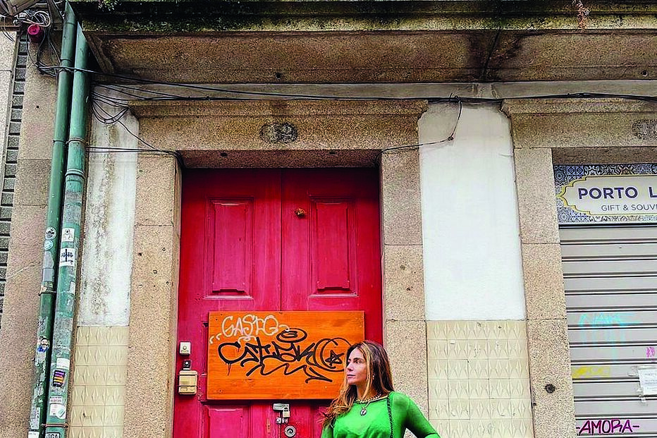 Giovanna numa foto tirada no norte do País