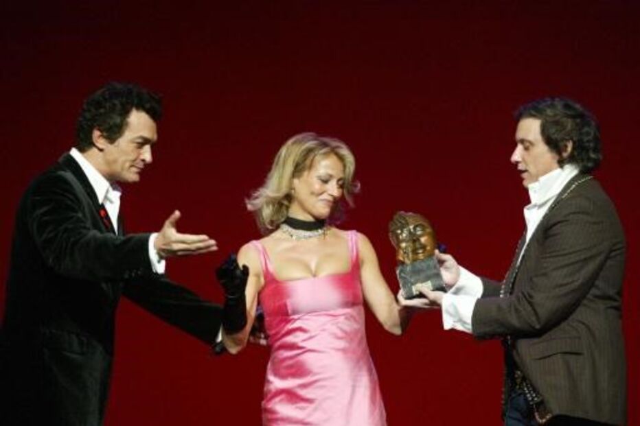 Rogério Samora com Alexandra Lencastre e Joaquim Monchique no Teatro S. Luís