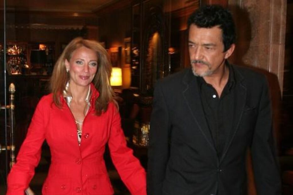 Rogério Samora com Alexandra Lencastre na Moda Lisboa